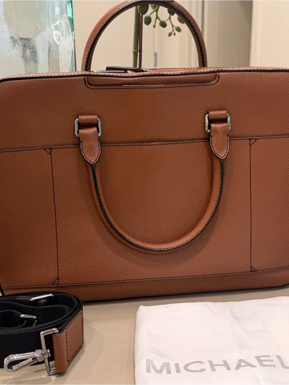 Michael Kors Men’s Briefcase with Zipper